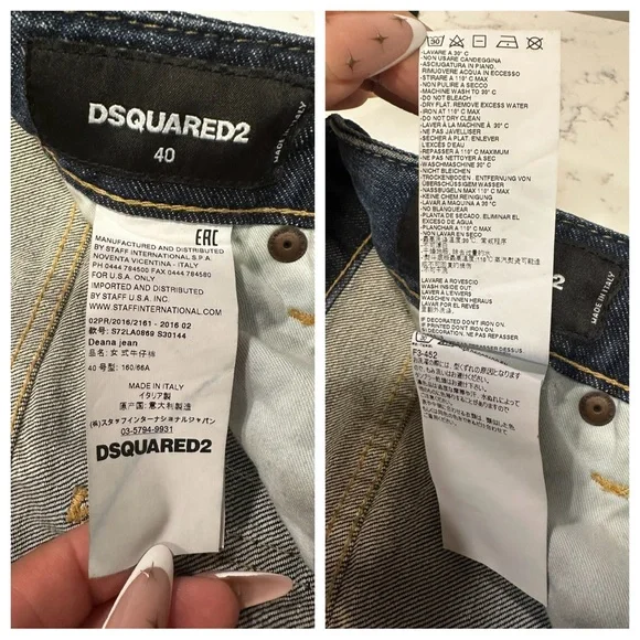 Dsquared2 Tie Detail Deana Denim Jeans- Size 40 (US 4) - Picture 10 of 15